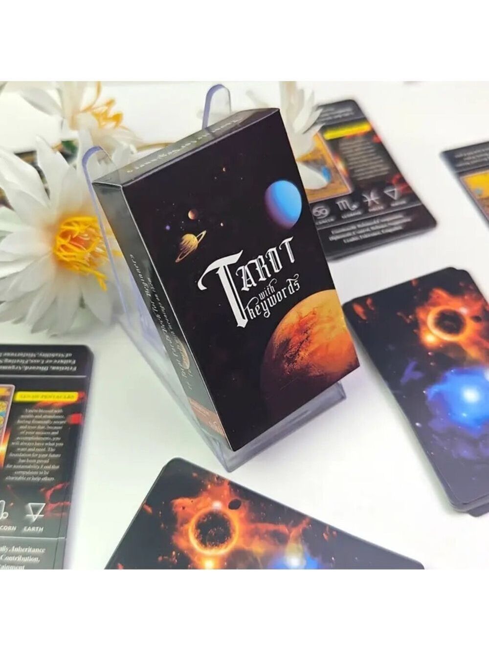 Tarot with Keywords - Ignite Your Intuition with Cosmic Tarot Wisdom Card Deck
